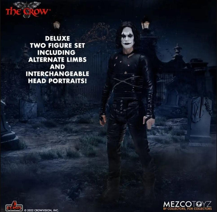 Mezco THE CROW El cuervo ERIC DRAVEN - Set Box 2 Figura coleccionable - Altura 9cm