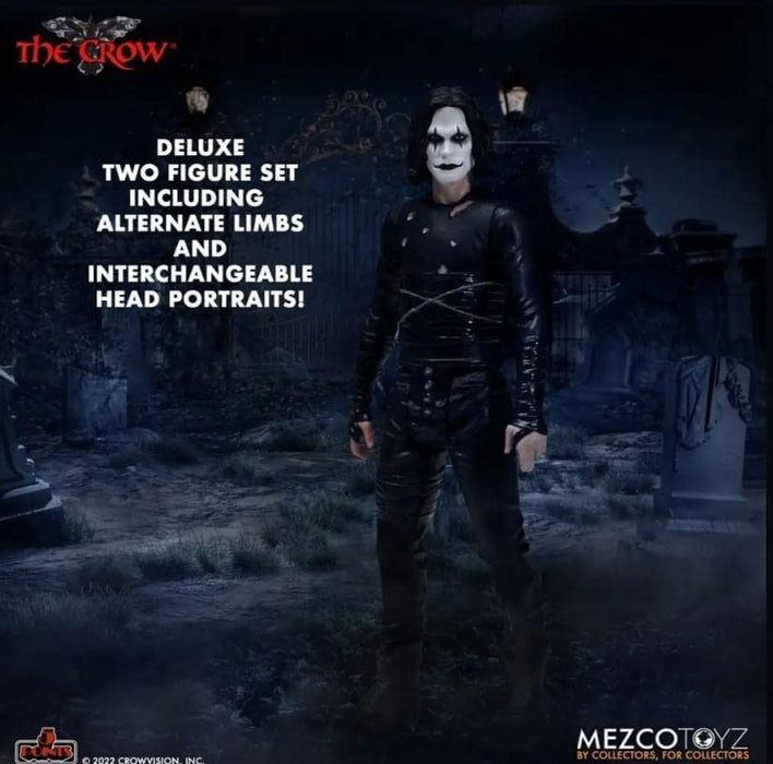 Mezco THE CROW El cuervo ERIC DRAVEN - Set Box 2 Figura coleccionable - Altura 9cm