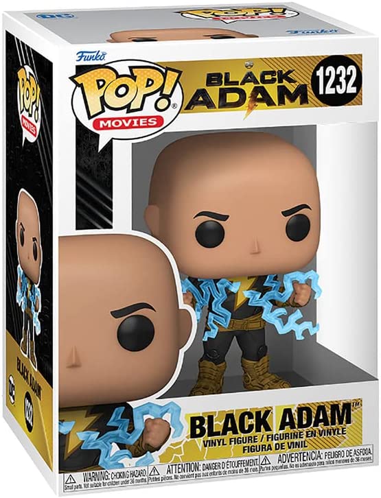 Funko POP! Movies: DC - Black Adam With Lightening Chest - 1/6 Odds for Rare Chase Variant - Collectable Vinyl Figure - Gift Idea - Official Merchandise - Toys for Kids & Adults - Movies Fans
