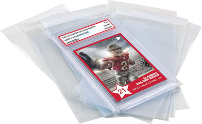 Ultra PRO - PSA Graded Card Slab Resealable Sleeves (100 ct.) - Ultimate Collectible Sports Cards Protection, Trading Cards, & Graded Cards, Keep Valuable Card Slabs Clean & Safe Against Scratches