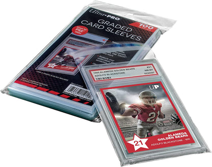 Ultra PRO - PSA Graded Card Slab Resealable Sleeves (100 ct.) - Ultimate Collectible Sports Cards Protection, Trading Cards, & Graded Cards, Keep Valuable Card Slabs Clean & Safe Against Scratches