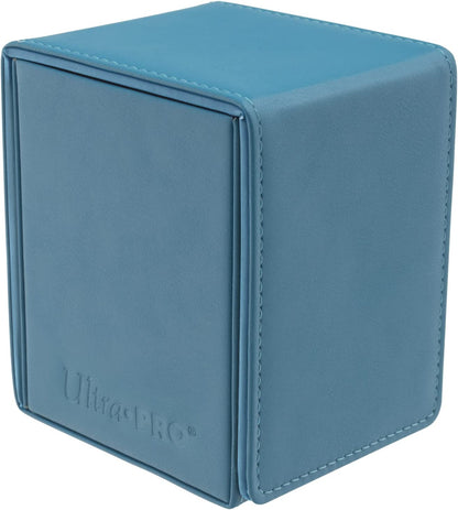Ultra Pro - Vivid Alcove Flip Card Deck Box (Teal) - Stores & Protects Up To 100 Standard Size Collectible Cards, Baseball Cards, Gaming Cards, Sports Cards or Any Standard Size Cards In Collections
