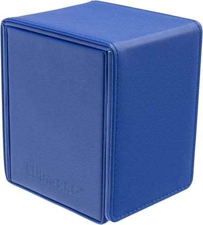 Ultra Pro - Vivid Alcove Flip Card Deck Box (Blue) - Stores & Protects Up To 100 Standard Size Collectible Cards, Baseball Cards, Gaming Cards, Sports Cards or Any Standard Size Cards In Collections