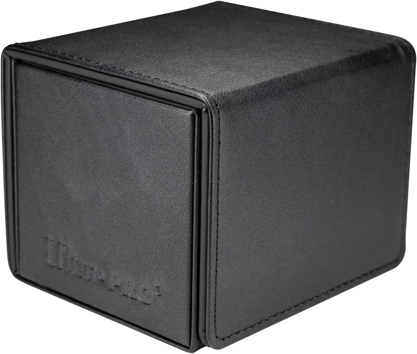 Ultra PRO - Vivid Alcove Edge Deck Box (Black) - Stores & Protects Up To 100 Standard Size Collectible Cards, Baseball Cards, Gaming Cards, Sports Cards or Any Standard Size Cards In You Collections