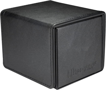 Ultra PRO - Vivid Alcove Edge Deck Box (Black) - Stores & Protects Up To 100 Standard Size Collectible Cards, Baseball Cards, Gaming Cards, Sports Cards or Any Standard Size Cards In You Collections