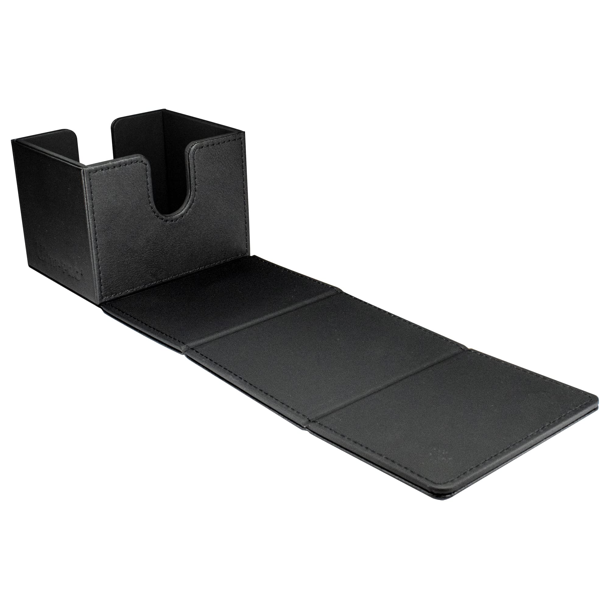 Ultra PRO - Vivid Alcove Edge Deck Box (Black) - Stores & Protects Up To 100 Standard Size Collectible Cards, Baseball Cards, Gaming Cards, Sports Cards or Any Standard Size Cards In You Collections