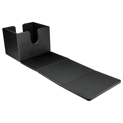 Ultra PRO - Vivid Alcove Edge Deck Box (Black) - Stores & Protects Up To 100 Standard Size Collectible Cards, Baseball Cards, Gaming Cards, Sports Cards or Any Standard Size Cards In You Collections