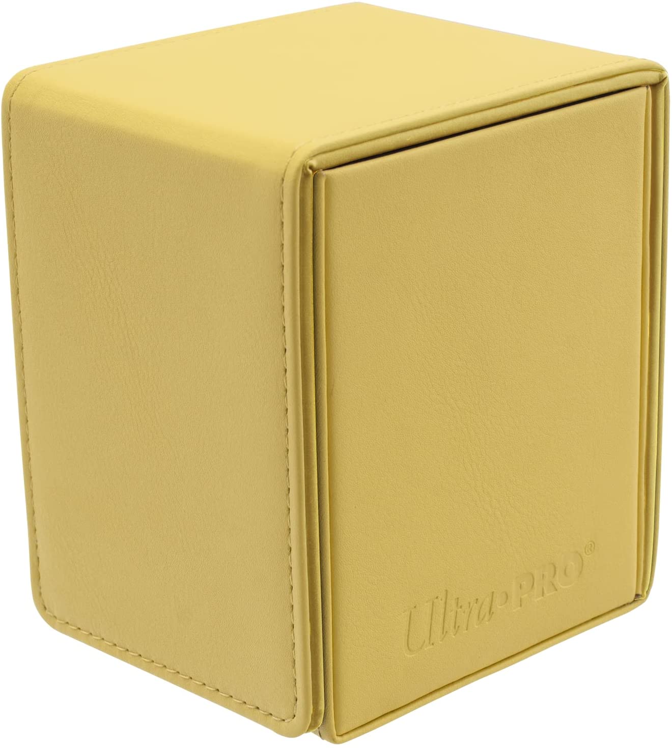 Ultra PRO - Vivid Alcove Flip Card Deck Box (Yellow) - Stores & Protects Up To 100 Standard Size Collectible Cards, Baseball Cards, Gaming Cards, Sports Cards or Any Standard Size Cards In Collections