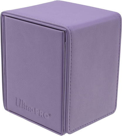 Ultra PRO - Vivid Alcove Flip Card Deck Box (Purple) - Stores & Protects Up To 100 Standard Size Collectible Cards, Baseball Cards, Gaming Cards, Sports Cards or Any Standard Size Cards In Collections