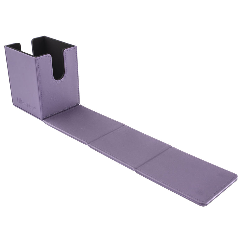 Ultra PRO - Vivid Alcove Flip Card Deck Box (Purple) - Stores & Protects Up To 100 Standard Size Collectible Cards, Baseball Cards, Gaming Cards, Sports Cards or Any Standard Size Cards In Collections