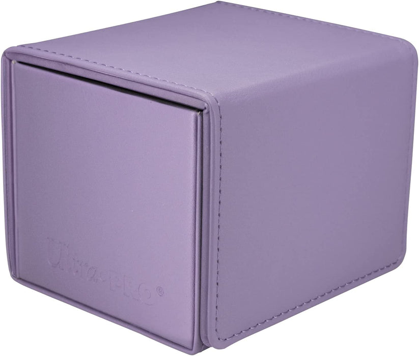 Ultra PRO - Vivid Alcove Edge Deck Box (Purple) - Stores & Protects Up To 100 Standard Size Collectible Cards, Baseball Cards, Gaming Cards, Sports Cards or Any Standard Size Cards In Your Collection