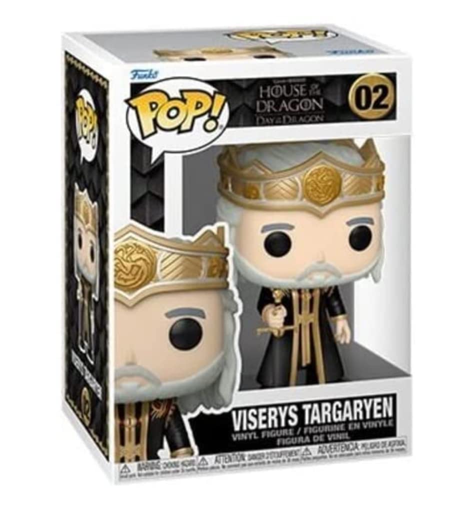 Funko POP! TV: HotD - King Viserys Targaryen Targaryen - House Of the Dragon - Collectable Vinyl Figure - Gift Idea - Official Merchandise - Toys for Kids & Adults - TV Fans