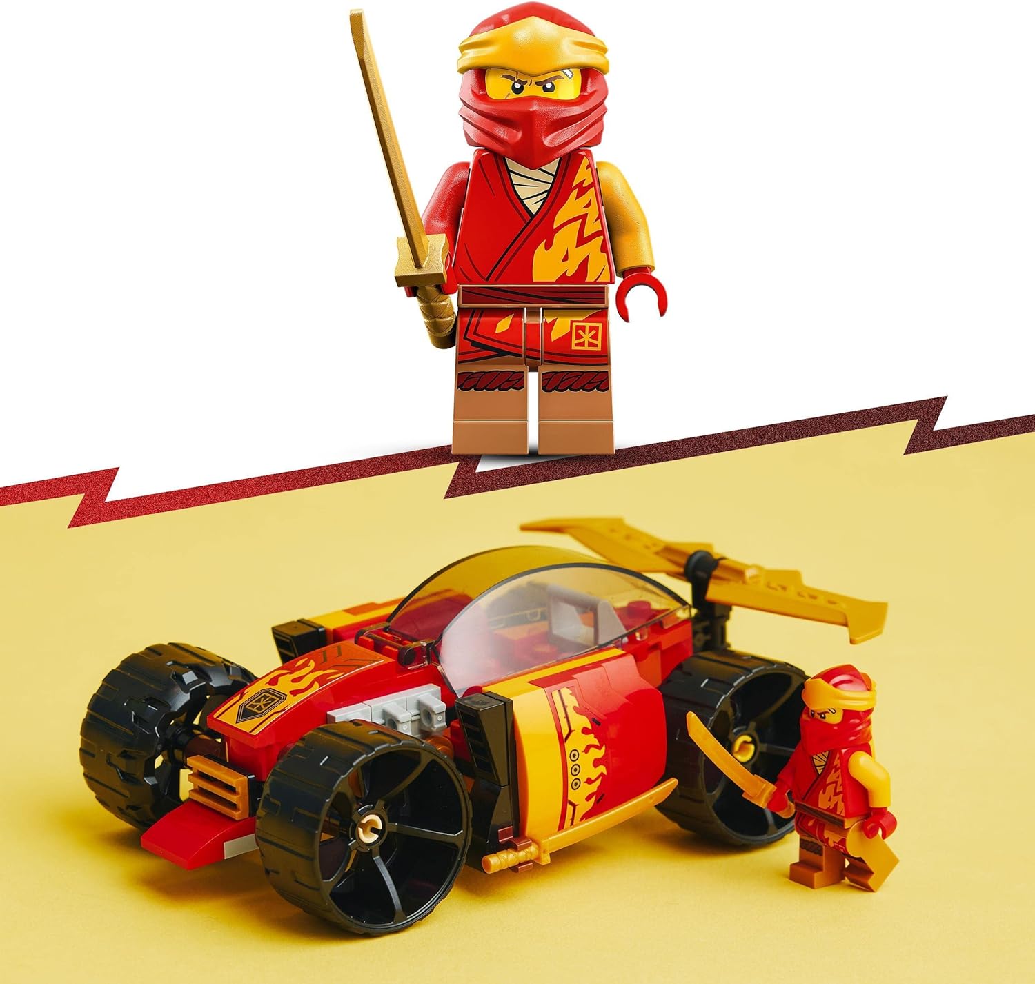 LEGO 71780 NINJAGO Kai’s Ninja Race Car EVO 2in1 Racing Car Toy to Off-Road Vehicle, Model Building Set for Kids, Boys and Girls Aged 6 Plus, Birthday Gift Idea