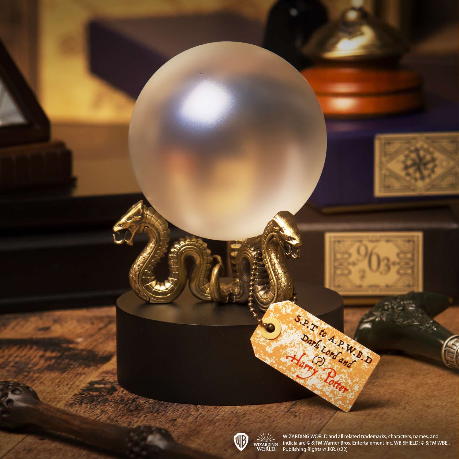 The Noble Collection Harry Potter The Prophecy Orb - 5in (13cm) Crystal Ball Prop Replica - Officially Licensed Harry Potter Film Set Movie Props Gifts