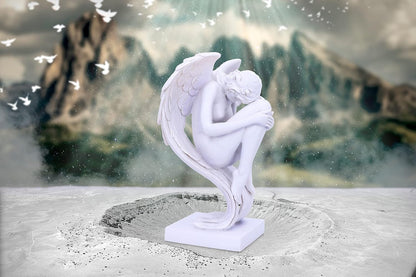 Nemesis Now Angels Contemplation, White, 28cm