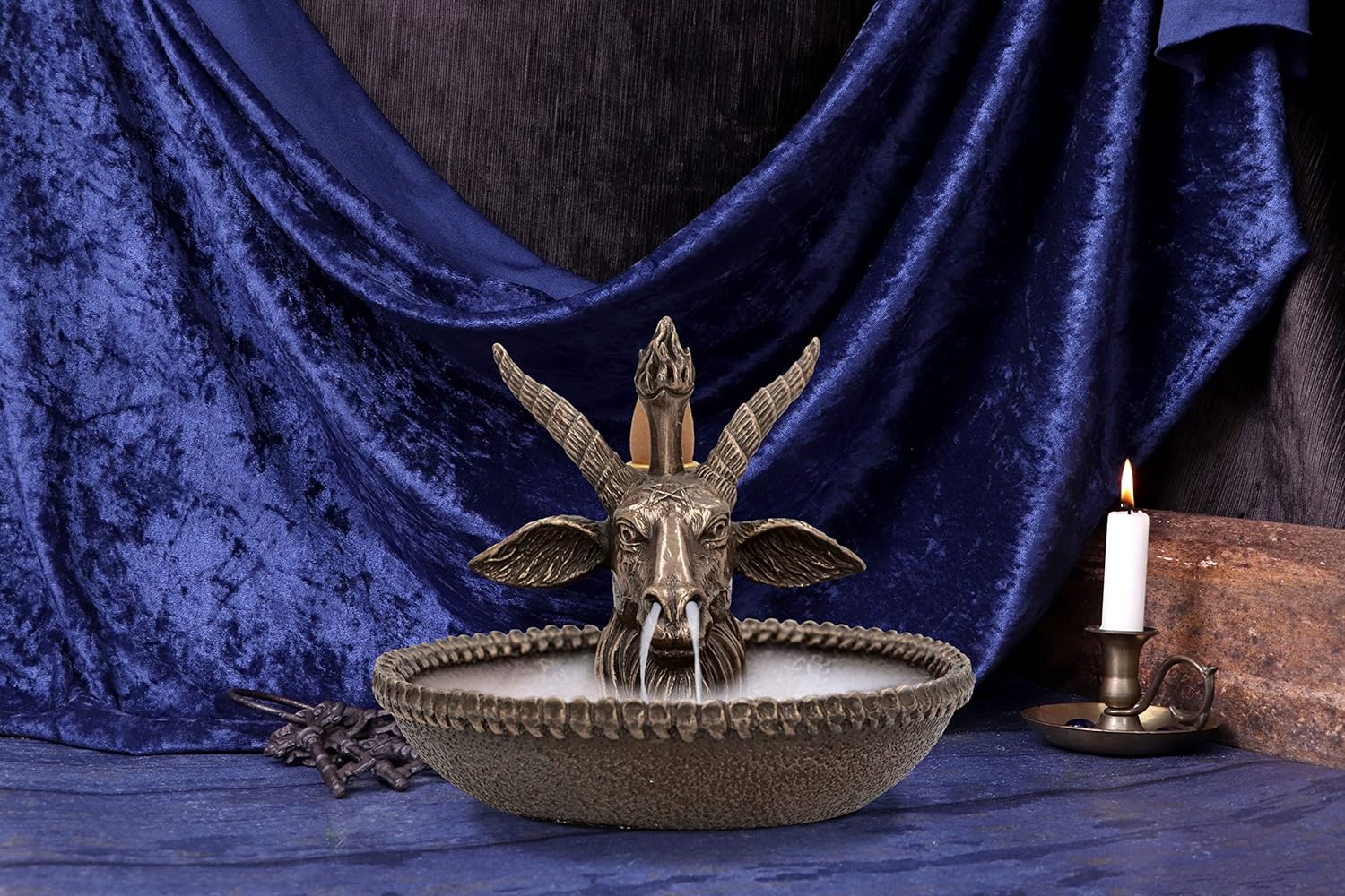 Baphomet`S Wealth Occult Backflow Incense Burner 13Cm