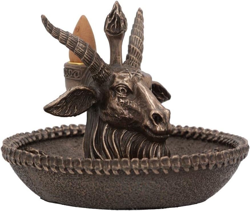 Baphomet`S Wealth Occult Backflow Incense Burner 13Cm