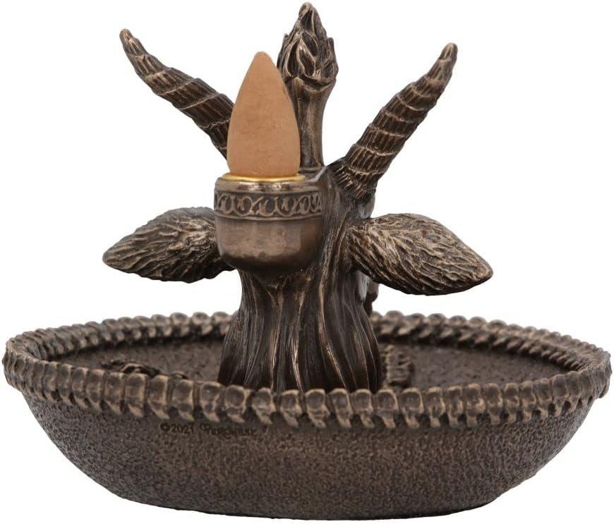 Baphomet`S Wealth Occult Backflow Incense Burner 13Cm