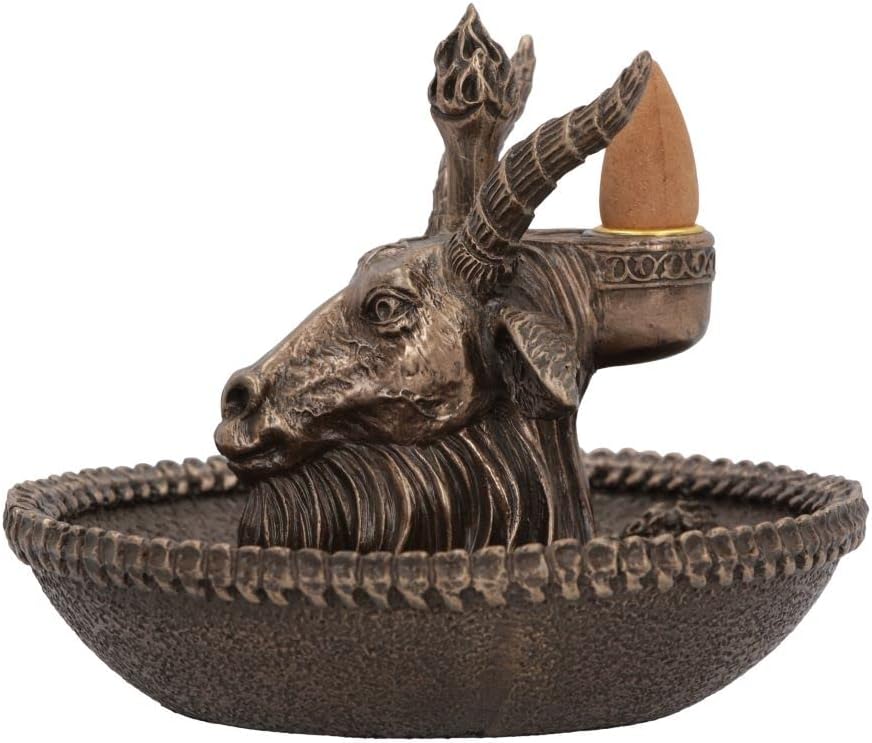 Baphomet`S Wealth Occult Backflow Incense Burner 13Cm