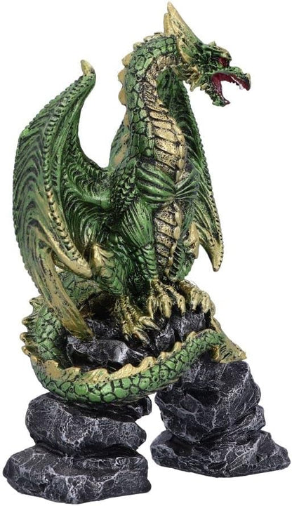 Nemesis Now Haranu - Figura de dragón Verde, 15,5 cm