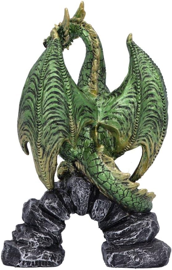 Nemesis Now Haranu - Figura de dragón Verde, 15,5 cm