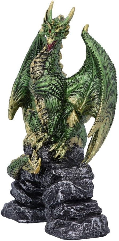 Nemesis Now Haranu - Figura de dragón Verde, 15,5 cm