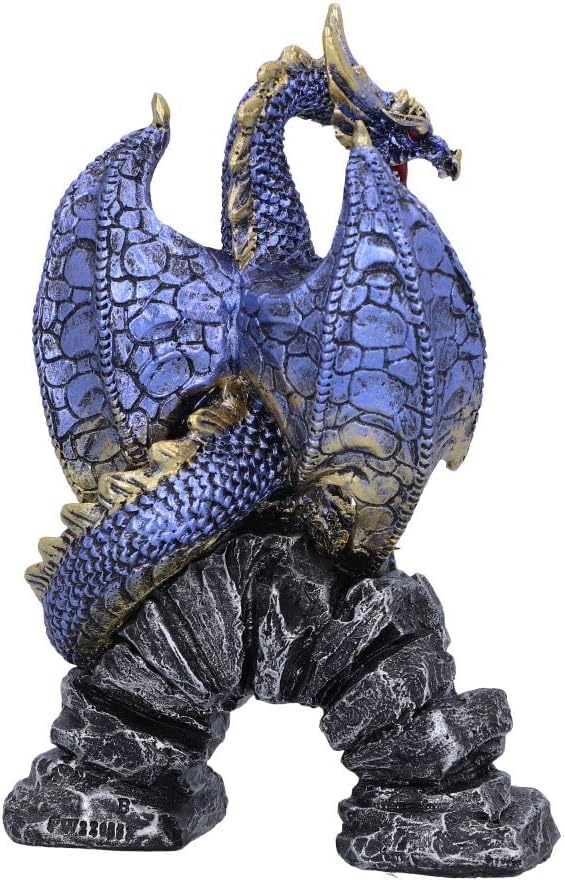Nemesis Now Acko - Figura de dragón, Azul, 15,5 cm