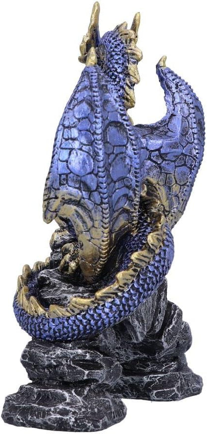 Nemesis Now Acko - Figura de dragón, Azul, 15,5 cm