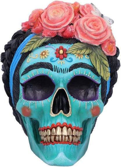 Nemesis Now, Calavera de Azucar, Blue, 19cm