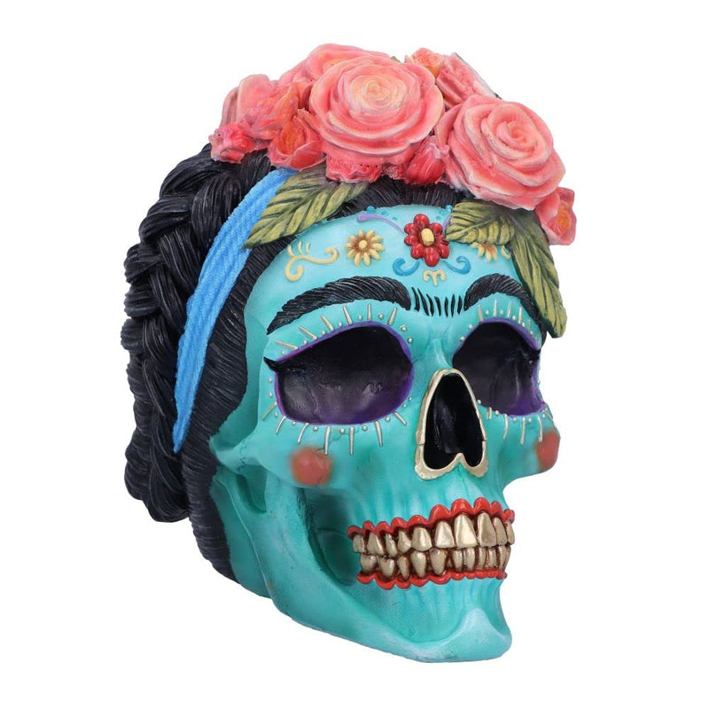 Nemesis Now, Calavera de Azucar, Blue, 19cm