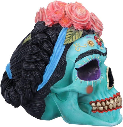 Nemesis Now, Calavera de Azucar, Blue, 19cm