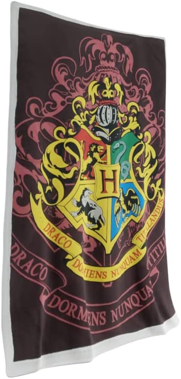 Harry Potter Hogwarts Crest Throw 100*150cm, Brown