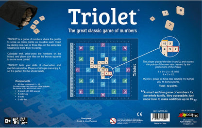 GIGAMIC Triolet Numbers Game by