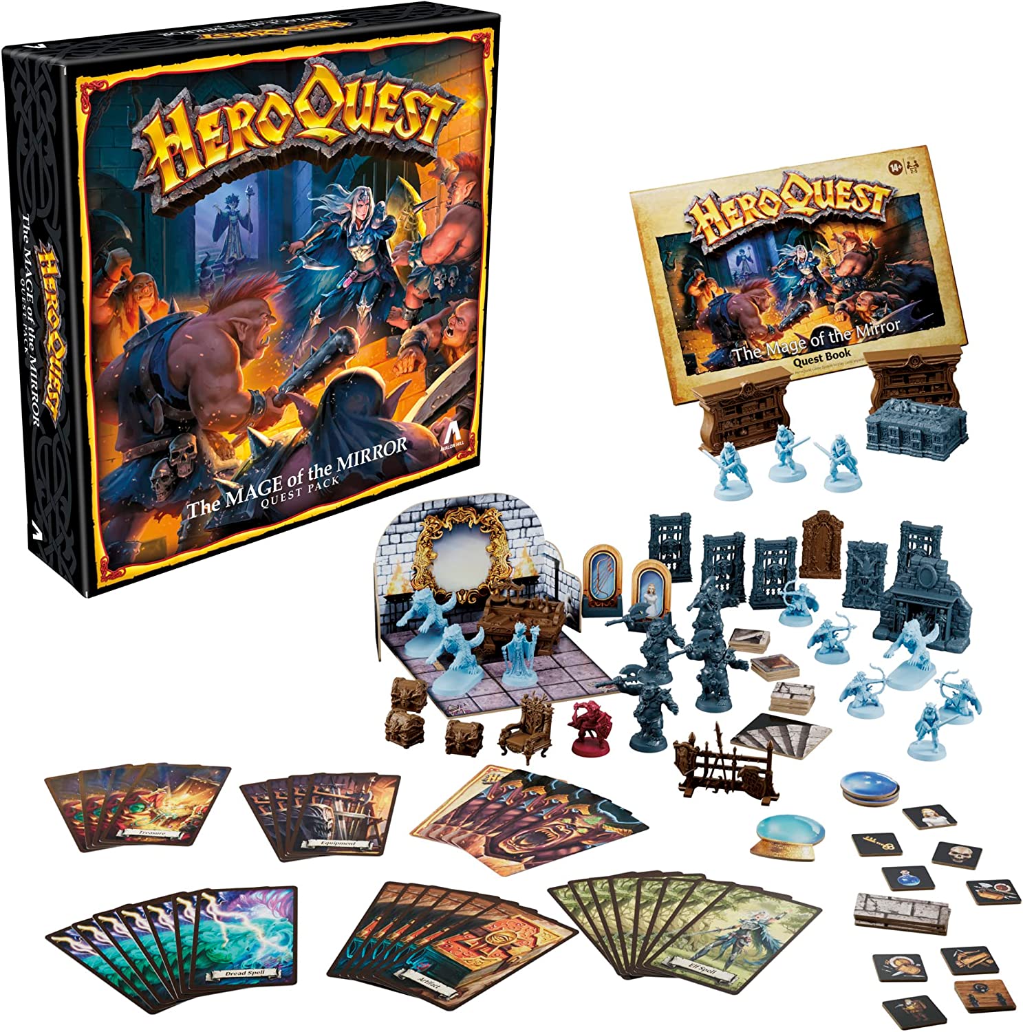 Heroquest The Mage of The Mirror Quest Pack, Juego de rol para Mayores de 14 años, Requiere el Sistema de Juego HeroQuest para Jugar