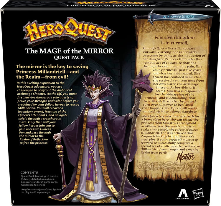 Heroquest The Mage of The Mirror Quest Pack, Juego de rol para Mayores de 14 años, Requiere el Sistema de Juego HeroQuest para Jugar