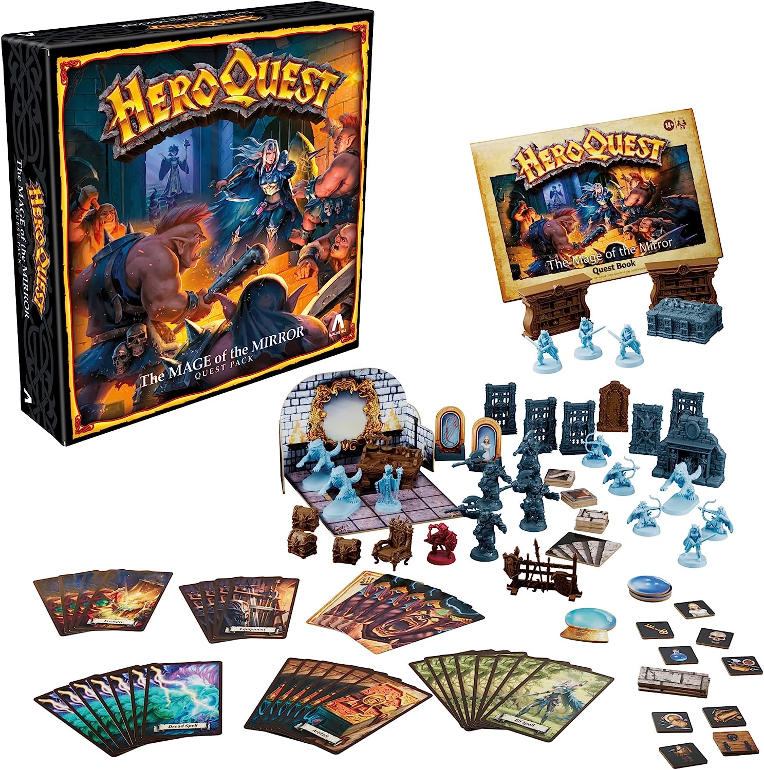 Heroquest The Mage of The Mirror Quest Pack, Juego de rol para Mayores de 14 años, Requiere el Sistema de Juego HeroQuest para Jugar