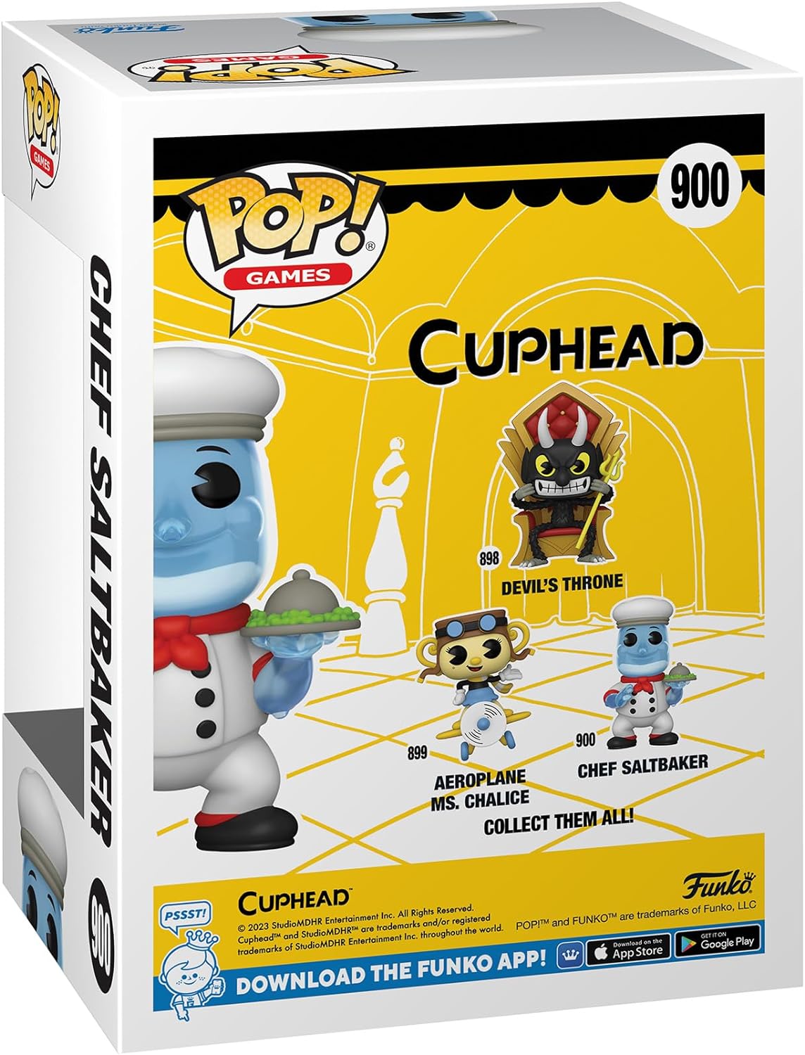 Funko POP! Games: Cuphead - Chef Saltbaker - 1/6 Odds for Rare Chase Variant - Collectable Vinyl Figure - Gift Idea - Official Merchandise - Toys for Kids & Adults - Video Games Fans