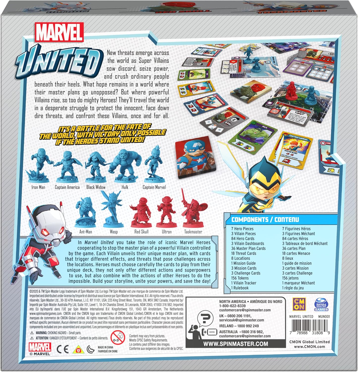 Marvel United, Super Hero Cooperative Strategy Card Game, for Adults and Kids Ages 8 and Up