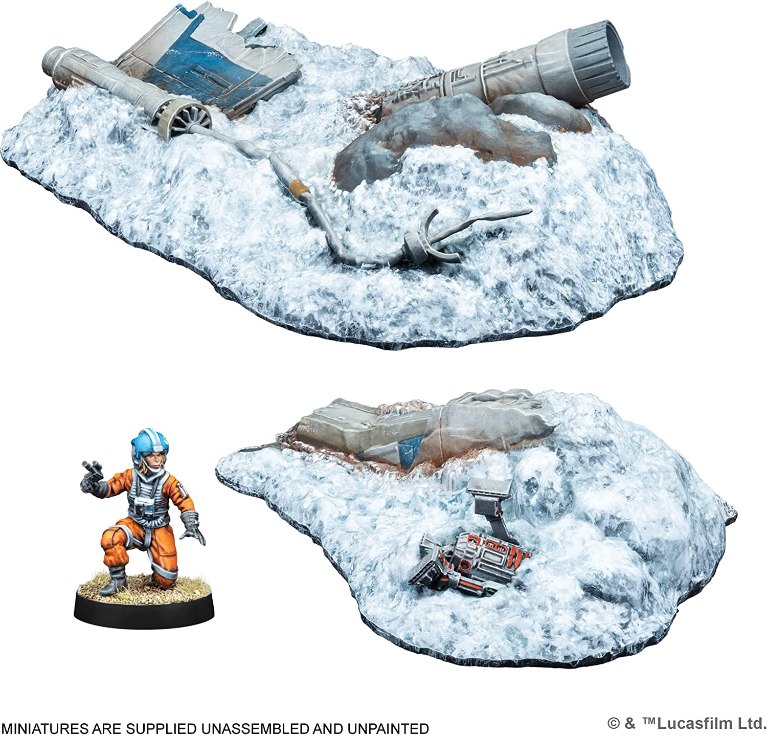 Star Wars Legion Crashed X-Wing Terrain
