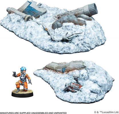 Star Wars Legion Crashed X-Wing Terrain