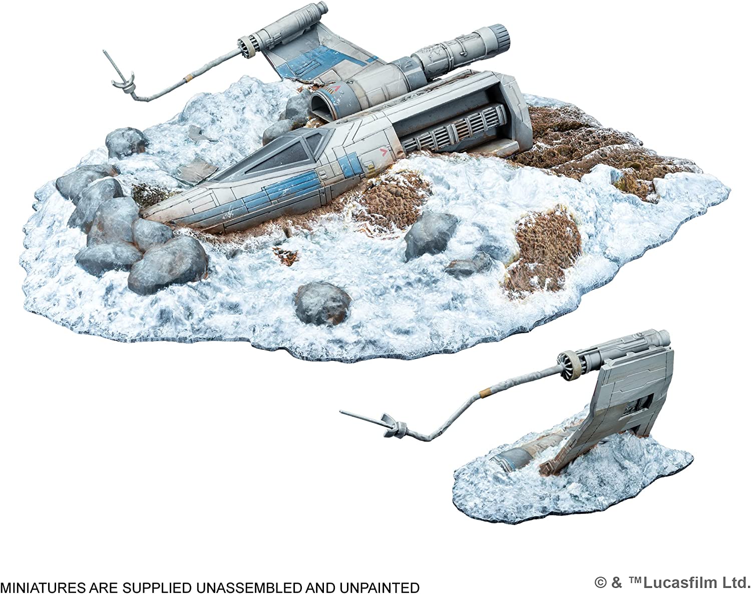 Star Wars Legion Crashed X-Wing Terrain