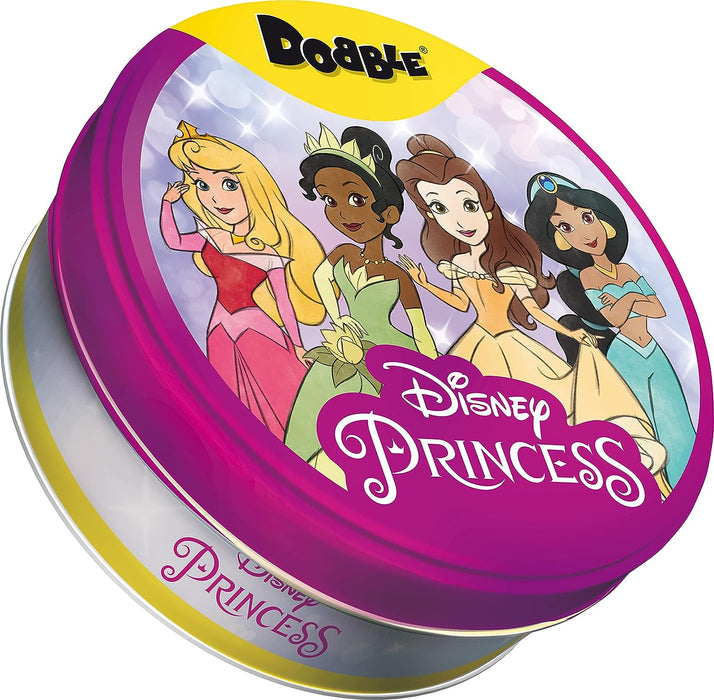 Asmodee | Dobble Disney Princess | Card Game | Ages 4+ | 2-5 Players | 10 Minutes Playing Time