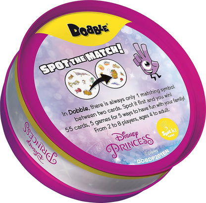 Asmodee | Dobble Disney Princess | Card Game | Ages 4+ | 2-5 Players | 10 Minutes Playing Time d. Disney Princess Dobble Disney