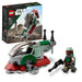 LEGO 75344 Star Wars Boba Fetts Starship - Microfighter Set, Modell aus Der Mandalorianer, baubares Spielzeug mit Flick-Shooter und verstellbaren Flügeln