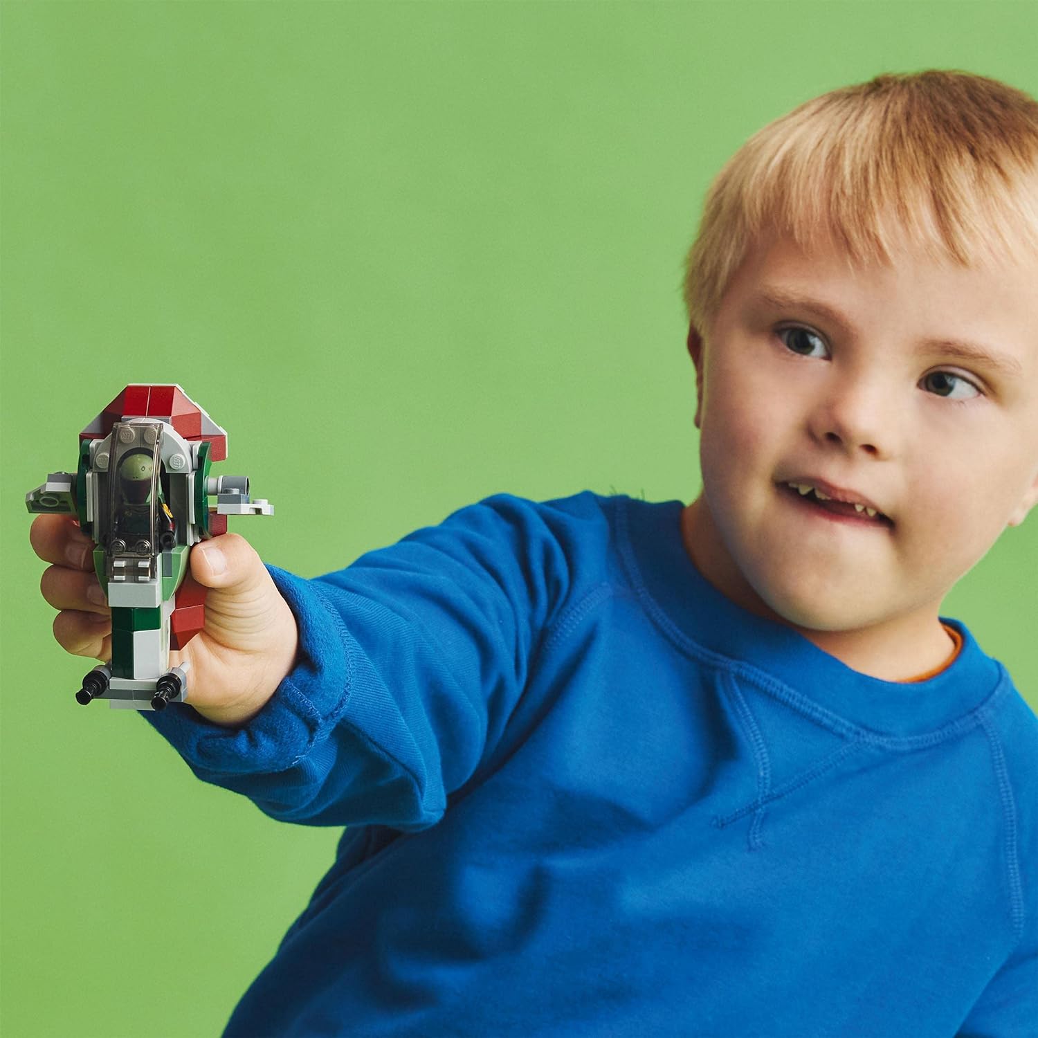 LEGO 75344 Star Wars Boba Fetts Starship - Microfighter Set, Modell aus Der Mandalorianer, baubares Spielzeug mit Flick-Shooter und verstellbaren Flügeln