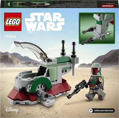 LEGO 75344 Star Wars Boba Fetts Starship - Microfighter Set, Modell aus Der Mandalorianer, baubares Spielzeug mit Flick-Shooter und verstellbaren Flügeln