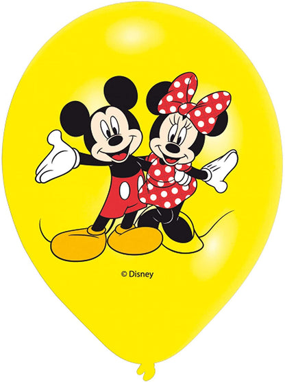 TIFANY Disney Junior 999240 Set de 6 Ballons, Autre Matière, Rouge et Jaune