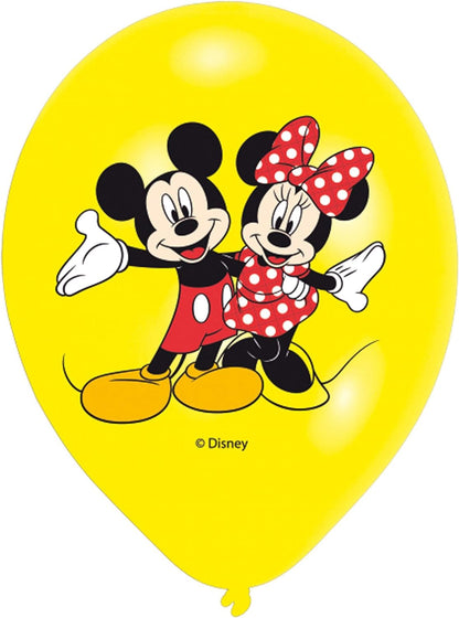 TIFANY Disney Junior 999240 Set de 6 Ballons, Autre Matière, Rouge et Jaune