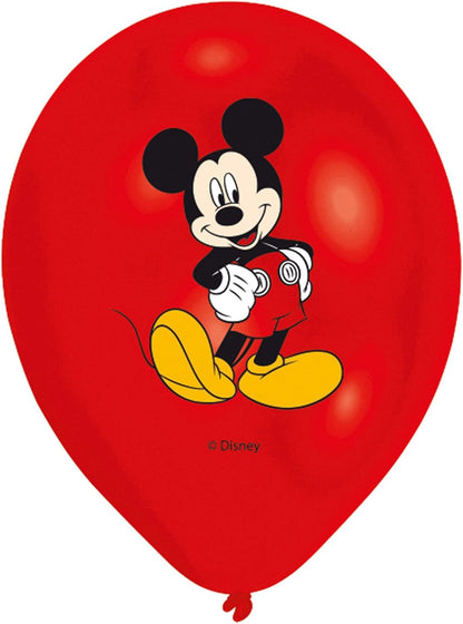 TIFANY Disney Junior 999240 Set de 6 Ballons, Autre Matière, Rouge et Jaune