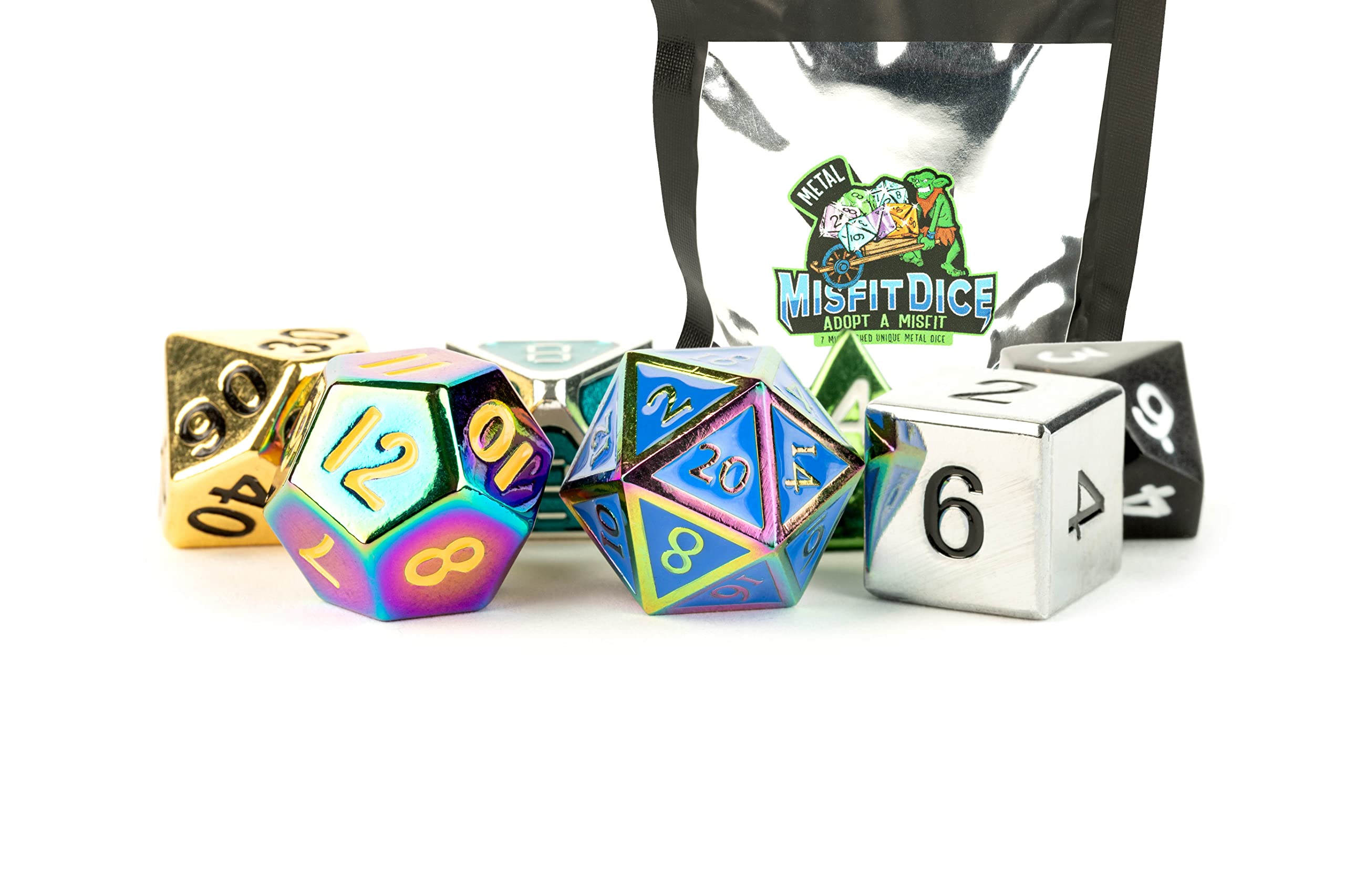 Metallic Dice Games Misfit Metals (and Package)